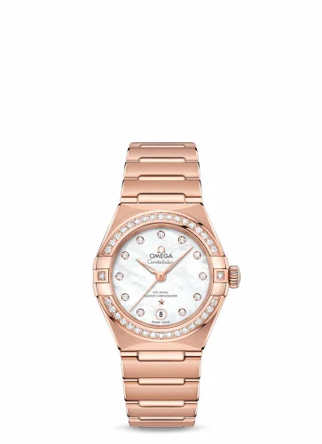 Omega Constellation Manhattan 29 Co-Axial Master Chronometer Sedna Gold / MOP / Diamond 131.55.29.20.55.001 (13155292055001)